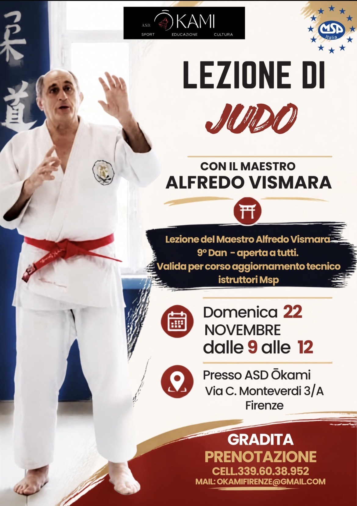 LEZIONE DI JUDO MAESTRO VISMARA