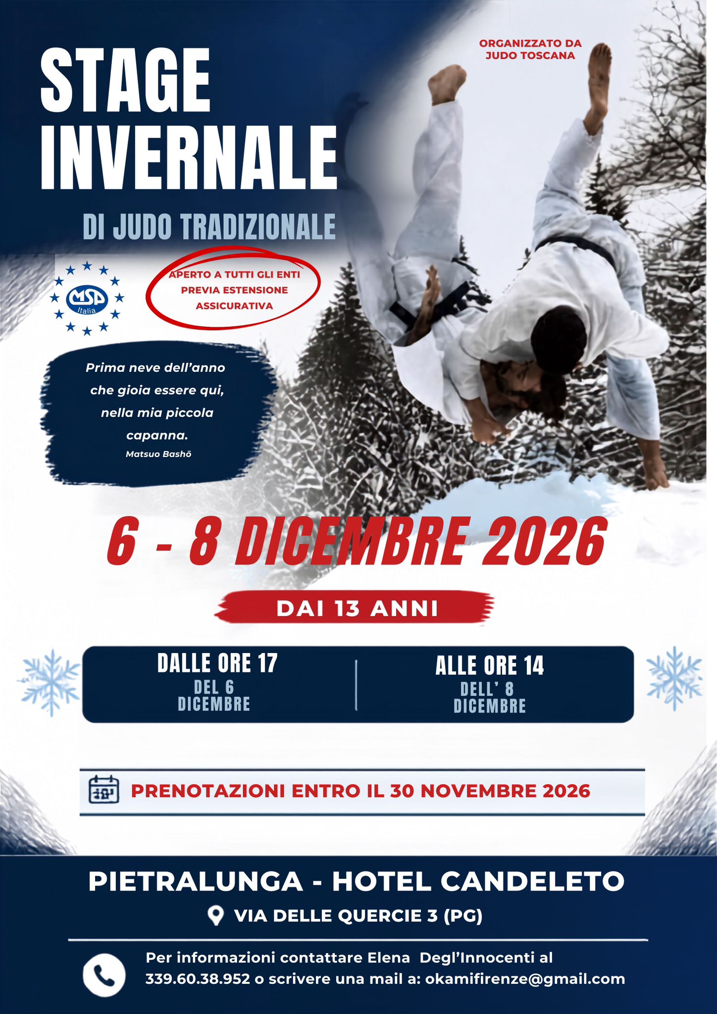 STAGE INVERNALE JUDO TRADIZIONALE